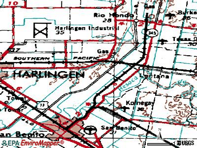 Arroyo Colorado Estates topographic map