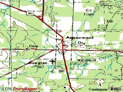 Aspermont topographic map