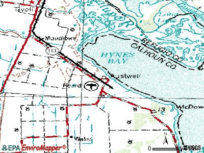 Austwell topographic map