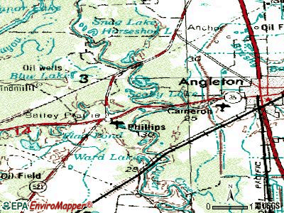 Bailey's Prairie topographic map