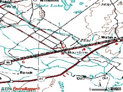 Barstow topographic map