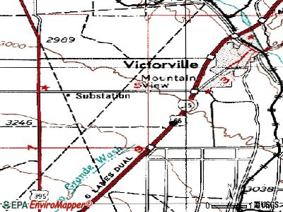 Mountain View Acres topographic map