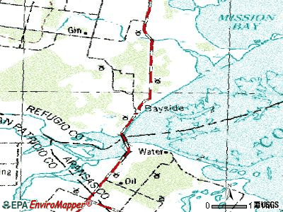 Bayside topographic map