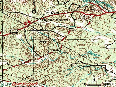 Bear Creek topographic map