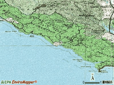Muir Beach topographic map