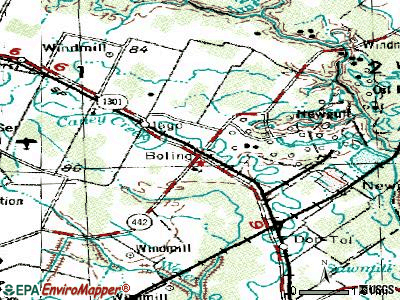 Boerne topographic map