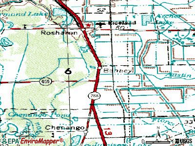 Bonney topographic map