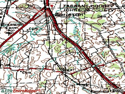 Briaroaks topographic map