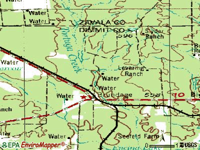 Brundage topographic map