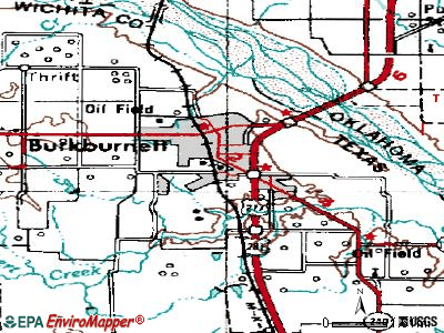 Burkburnett topographic map