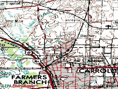 Carrollton topographic map