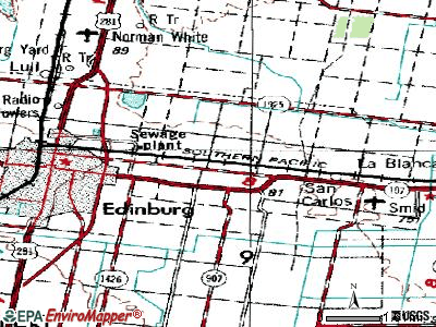 Cesar Chavez topographic map