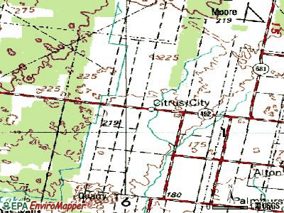 Citrus City topographic map
