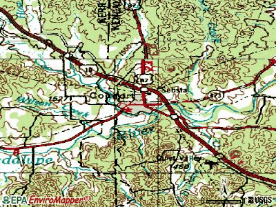 Comfort topographic map