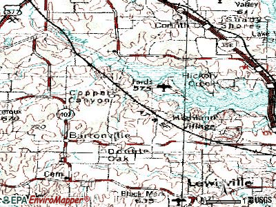 Copper Canyon topographic map