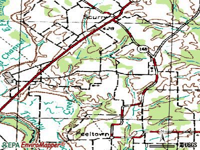 Cottonwood topographic map