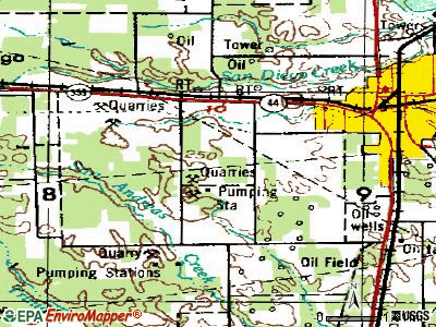 Coyote Acres topographic map