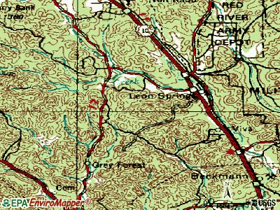 Cross Mountain topographic map
