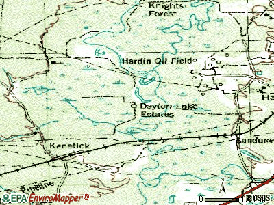 Dayton Lakes topographic map