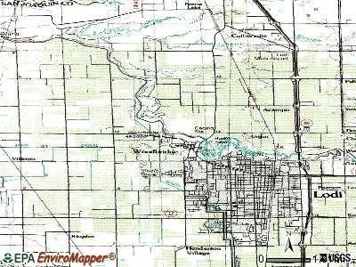 North Woodbridge topographic map