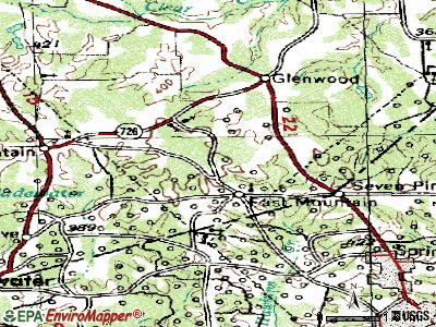 Ector topographic map