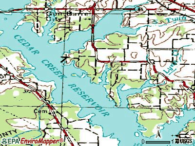 Enchanted Oaks topographic map