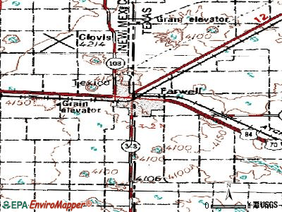Farwell topographic map