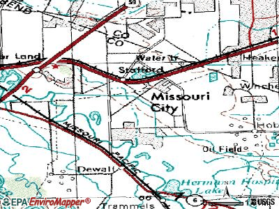 Fifth Street topographic map