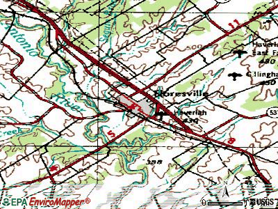 Floresville topographic map