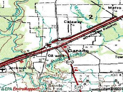 Ganado topographic map