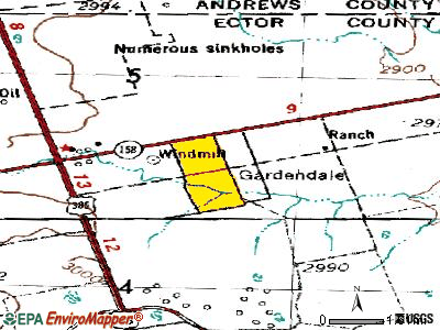 Gardendale topographic map