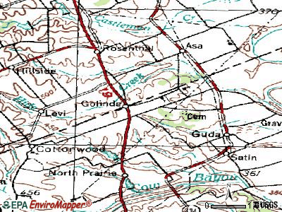 Golinda topographic map
