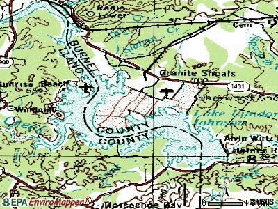 Granite Shoals topographic map