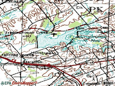 Hallsburg topographic map