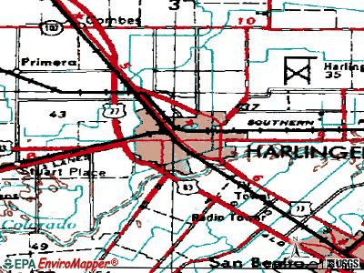 Hamlin topographic map