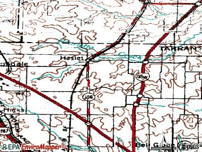 Hartley topographic map
