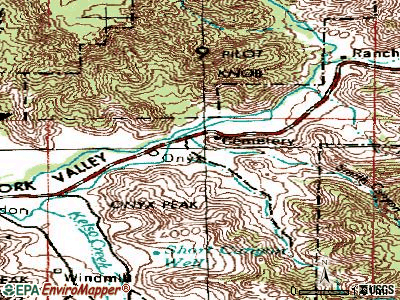 Onyx topographic map