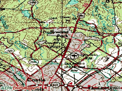 Hill Country Village topographic map