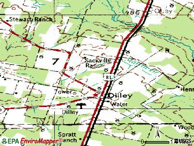 Hilltop topographic map