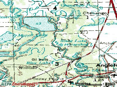 Holiday Lakes topographic map