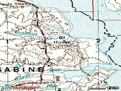 Huxley topographic map