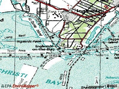 Ingleside on the Bay topographic map
