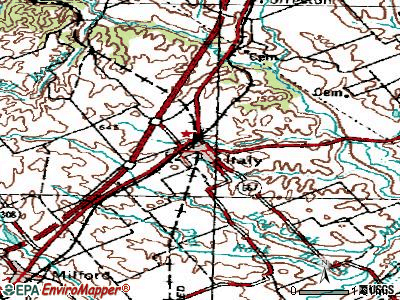 Italy topographic map
