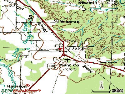 Jayton topographic map