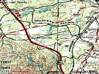 Jollyville topographic map