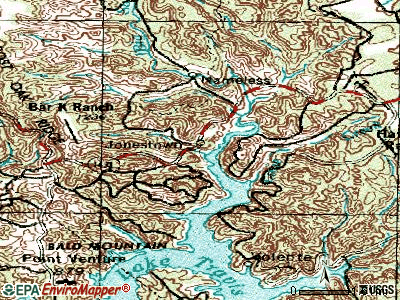 Jonestown topographic map
