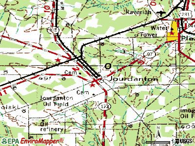 Jourdanton topographic map
