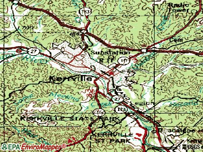 Kerrville topographic map