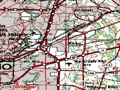Kirby topographic map