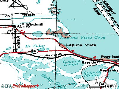 Laguna Vista topographic map